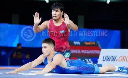 吉尔吉斯斯坦选手出战塞尔维亚U23摔跤世锦赛