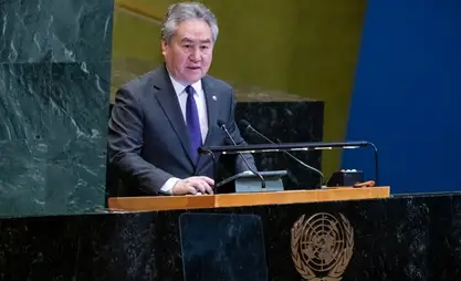 库鲁巴耶夫在联合国大会辩论会上发言