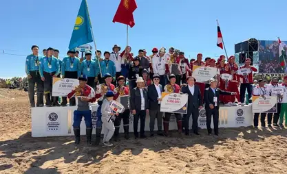 第六届世界游牧民族运动会：吉尔吉斯斯坦国家队获科克博鲁（刁羊）冠军奖金500万索姆