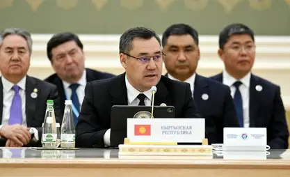 萨德尔·扎帕罗夫在第八次中亚国家与阿塞拜疆共和国元首协商会议上发表讲话